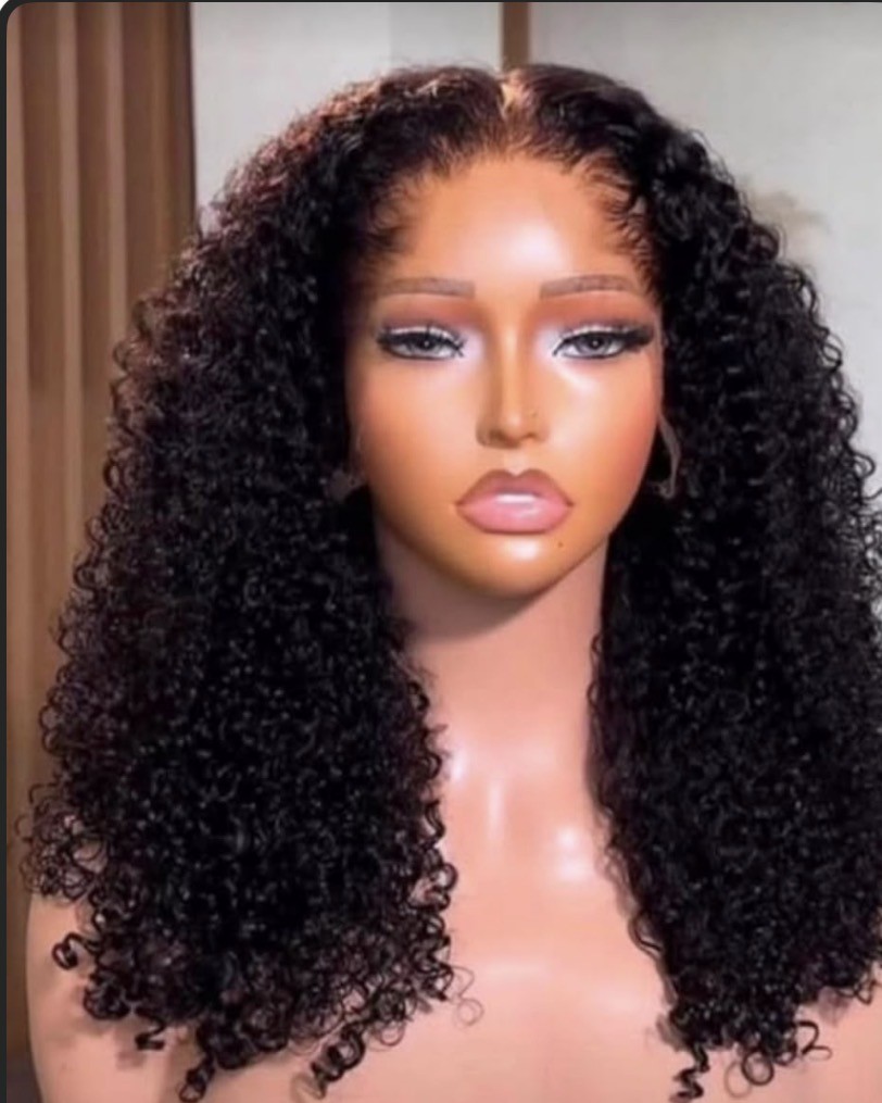 20 inch sdd pixie curls unit, shown on a display mannequin